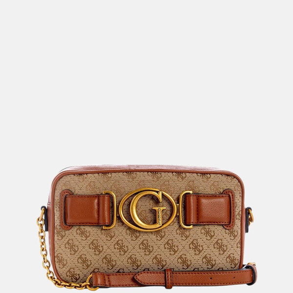 Hnědá kabelka Guess Aviana Camera Crossbody 56107 60509464