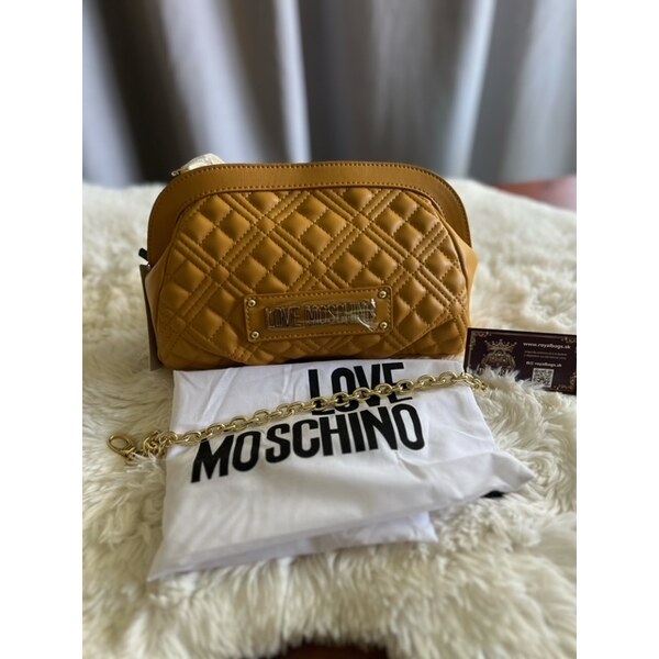 Dámska Kabelka crossbody Love Moschino večerná, spoločenská yellow 60113360