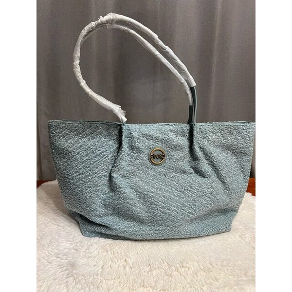 Dámska Kabelka PINKO - NASTRO Shopping Blue na rameno 60113435