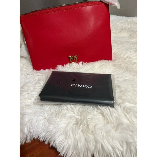 Dámska Kabelka kožená PINKO - FLAT CLASSIC listová 60113380