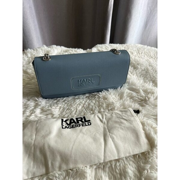 Dámska Kabelka Karl Lagerfeld blue na rameno, večerná, spoločenská 60113400