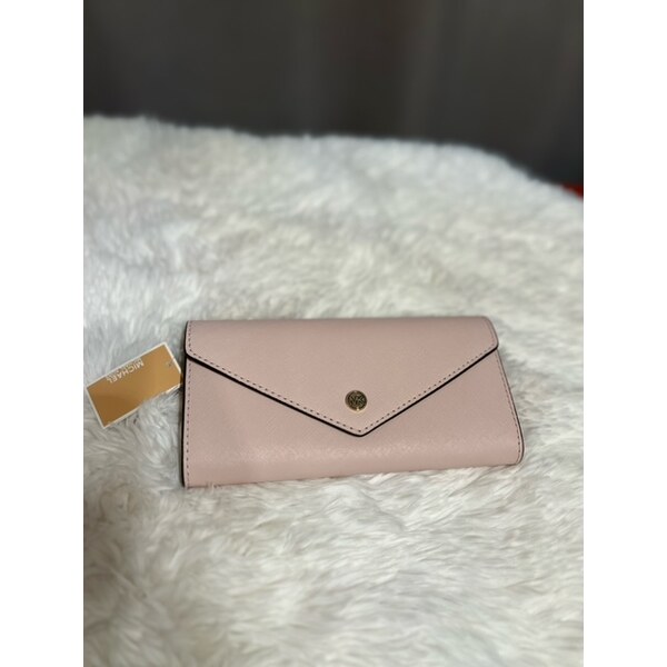 Dámska kožená peňaženka Michael Michael Kors Jet Set Travel Pink 60113462