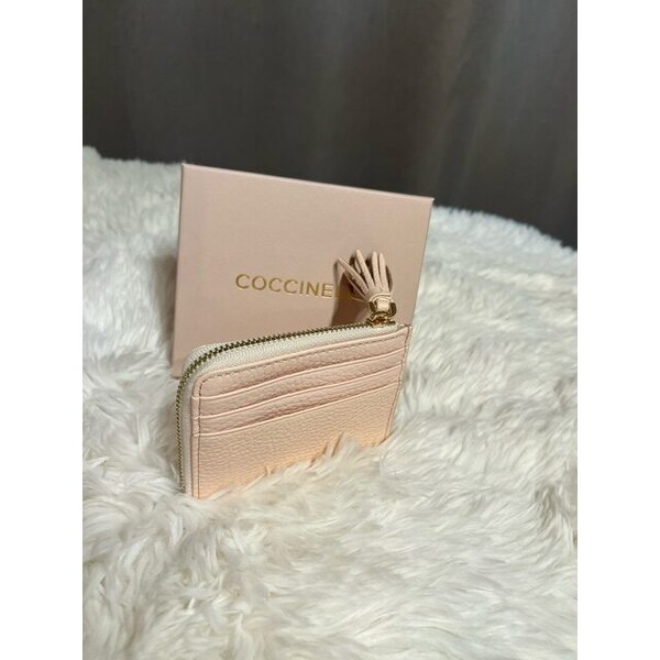 Dámska kožená peňaženka COCCINELLE Tassel Creamy pink 60113470