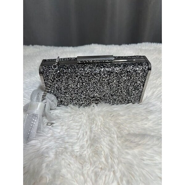Dámska Kabelka PINKO ALSTROMERIA Clutch Box Silver večerná, 60146107