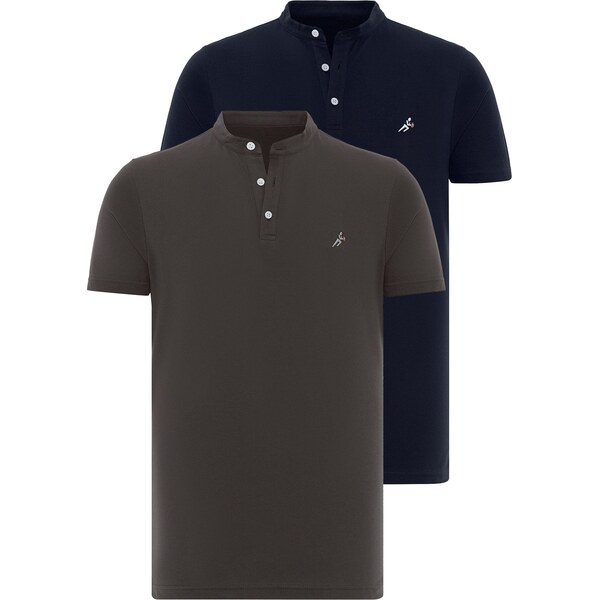 Moxx Paris Tričko námornícka modrá / hnedá / biela 61589598