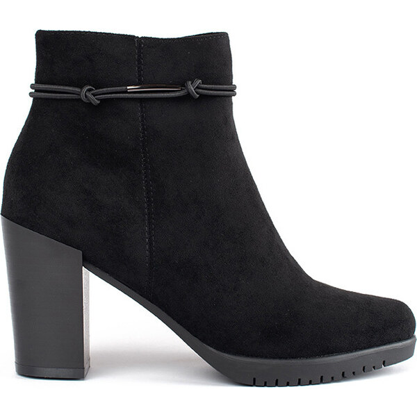BASIC Semišové elegantné členkové topánky na stĺpiku Sergio Leone 56896612