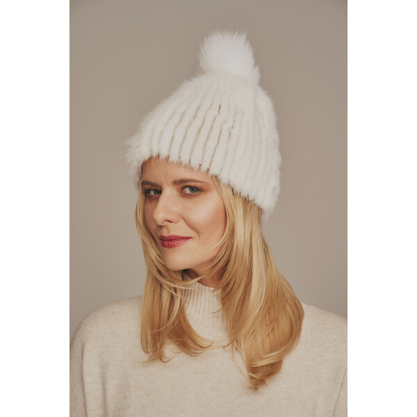 KONOPKA Dámska čiapka z pravej kožušiny norky 47027932