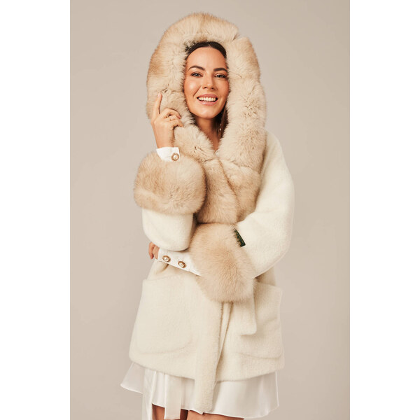 KONOPKA Dámsky jarno-jesenný kabát s kapucňou 58988553