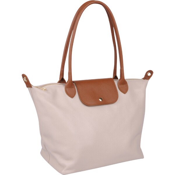 Béžová kožená talianska kabelka Ludovica Beige NovaKabelka.sk 60566178