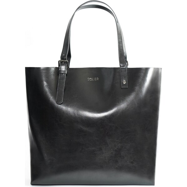 BASIC Čierna dámska shopper kabelka TIVORA TORBA FL32 TIVORA BLACK 60578535