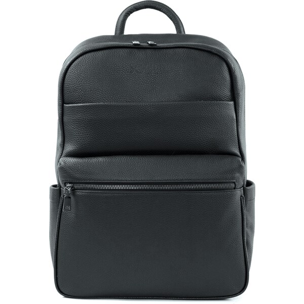 SOLIER Černý kožený batoh JASPER Plecak SV19 JASPER 2419 60578537