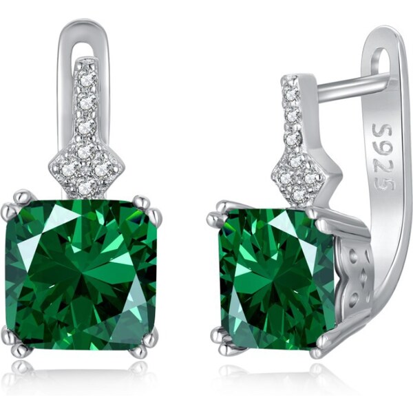 Olivie Náušnice so smaragdovým zirkónom 9224 60821563