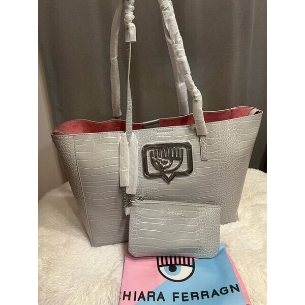 Dámska Kabelka CHIARA FERRAGNI - Range B Eyelike Buckle Silver ńa 60113445