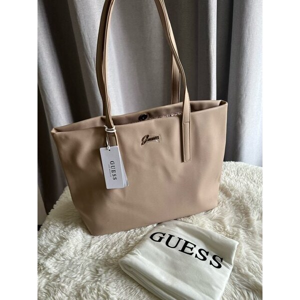 Dámska Kabelka Guess Lorelai Tote bag krémová na rameno 60113405