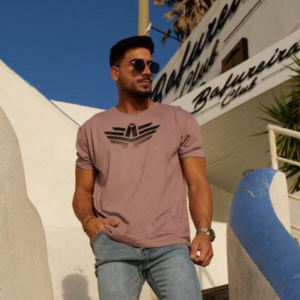 Pánske športové tričko Iron Aesthetics Break, staroružové 60586805