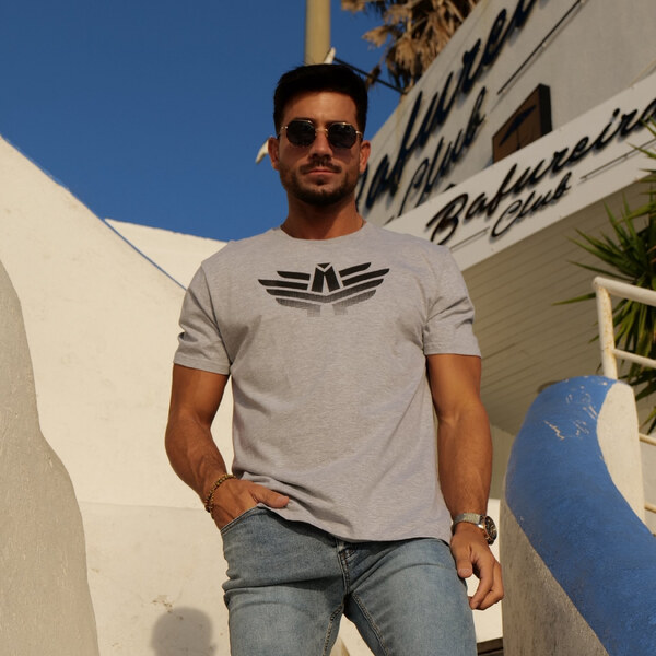 Pánske športové tričko Iron Aesthetics Break, sivé 60586806