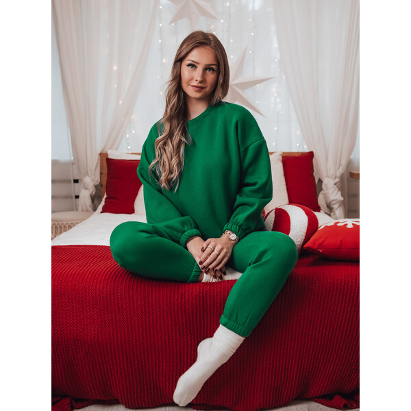 DStreet Dámsky teplákový komplet ARIELLA PREMIUM zelený 60594577