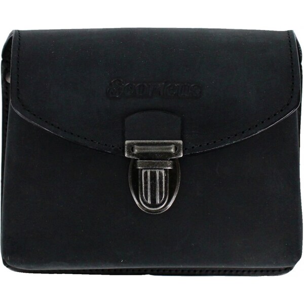 Scorteus Kožená kapsa na opasok Scorteus SC 2003 grafitovo čierná 60598968