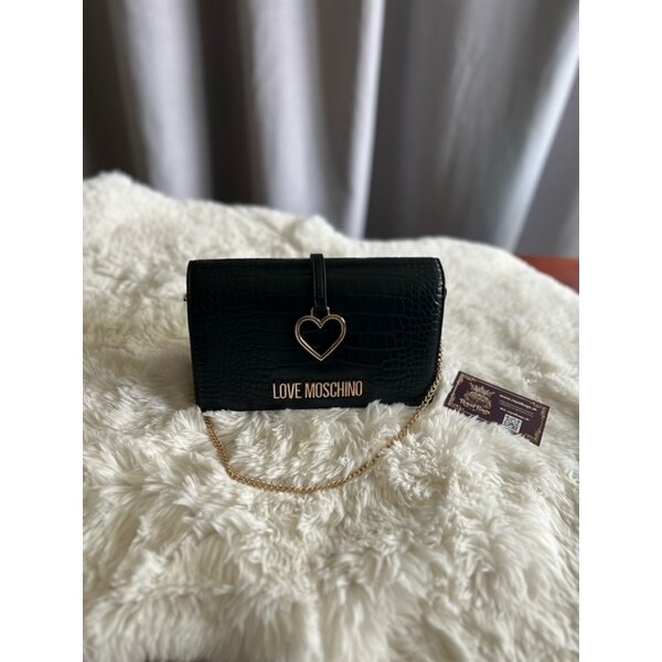 Dámska Kabelka crossbody Love Moschino spoločenská večerná black 60113357