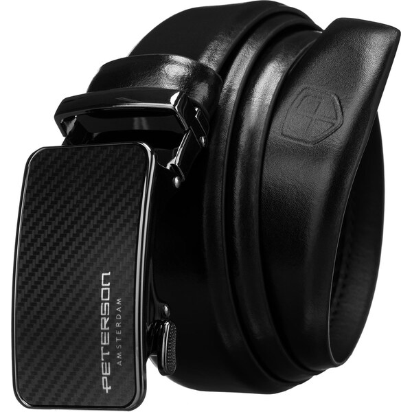 Kožený opasok s čiernou prackou Peterson A002 58388621