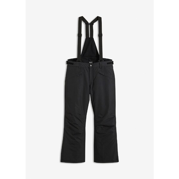 bonprix Funkčné termo nohavice na traky, nepremokavé, farba čierna 60614481