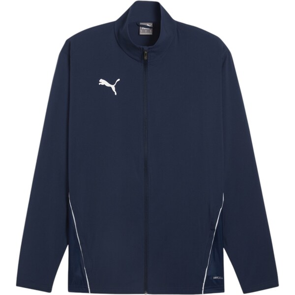 PUMA Športová bunda TeamGoal tmavomodrá / biela 65619307