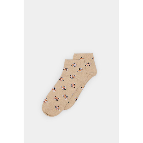 SPRINGFIELD Dámske krátke ponožky s potlačou líšok 60626124