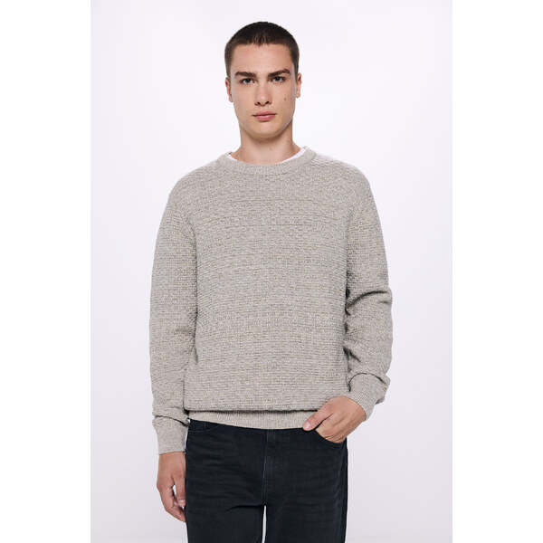 SPRINGFIELD Pánsky sveter zo štruktúrovaného torzálneho úpletu 60626150