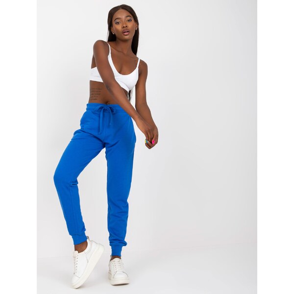 BASIC Feel Good Cobalt classic basic tied sweatpants 60648115