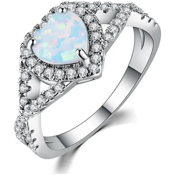 MAJYA Strieborný prsteň ORION s opálom 11350/5 64582220