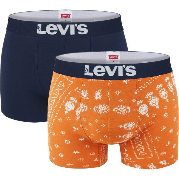 LEVI`S - boxerky 2PACK Levi`s summer orange & navy color combo - 60640452