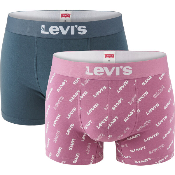 LEVI`S - boxerky 2PACK Levi`s men logo orchid color combo - limitovaná 60640457