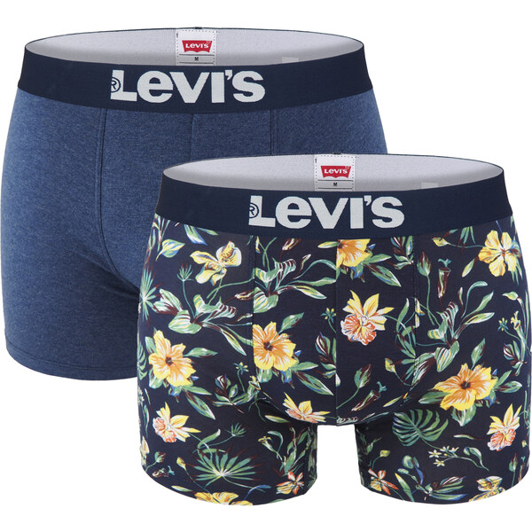 LEVI`S - boxerky 2PACK Levi`s men flower blue color combo - limitovaná 60640458