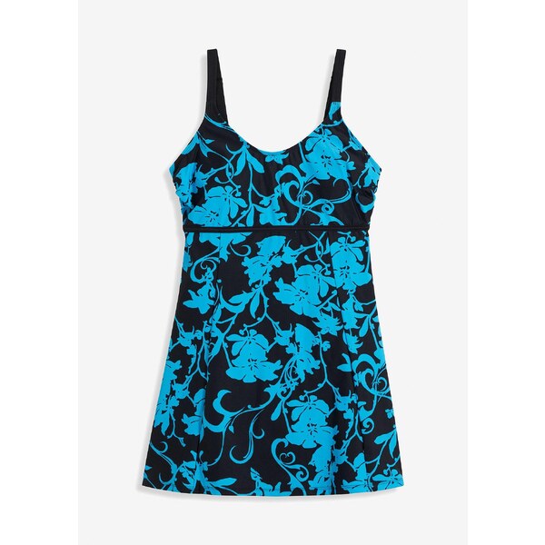 bonprix Tvarujúce plavkové šaty, ľahký modelujúci efekt, farba čierna 44741166