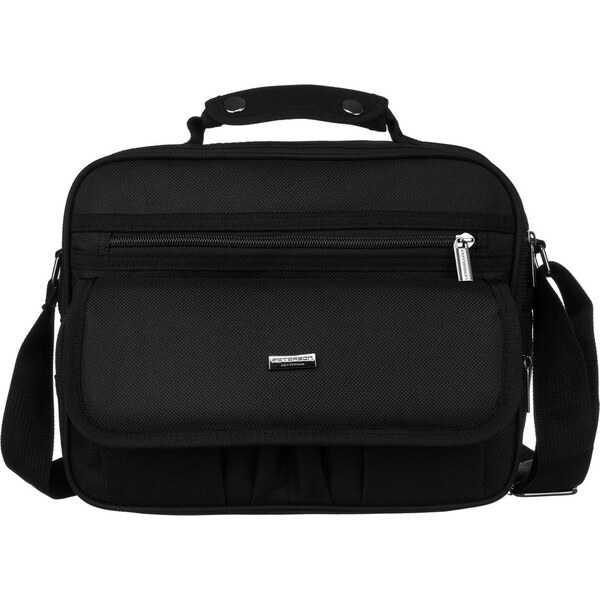 Peterson Čierna priestranná pánska taška PTN 6527 54926240