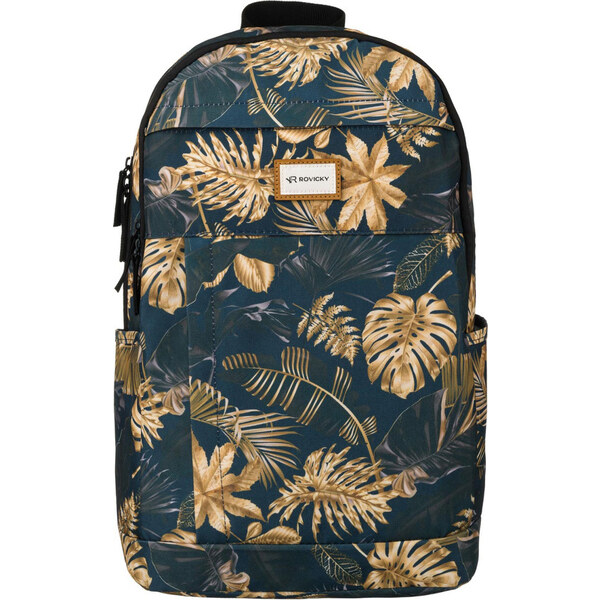 Rovicky tmavomodrý dámsky batoh so zlatým vzorom R-PST 02 56217639