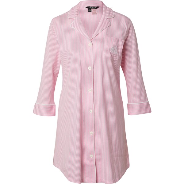 Lauren Ralph Lauren Nočná košieľka ružová / biela 60871317