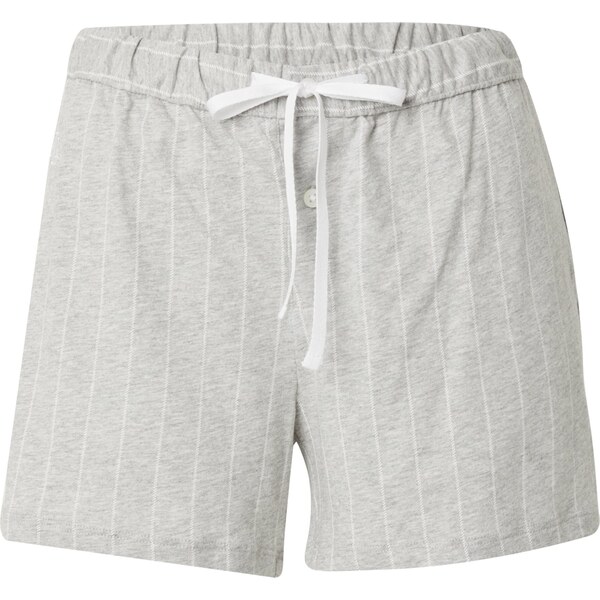 Lauren Ralph Lauren Pyžamové nohavice sivá melírovaná / biela 60871555