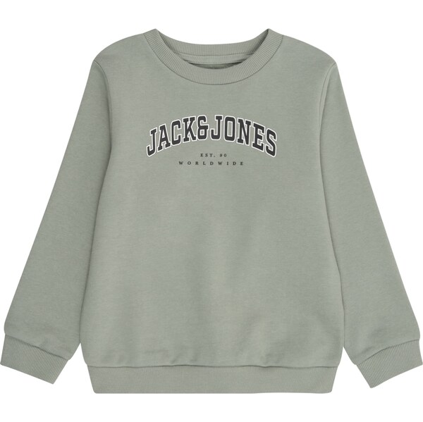 JACK & JONES MINI Mikina JJECALEB pastelovo zelená / čierna / biela 60871849