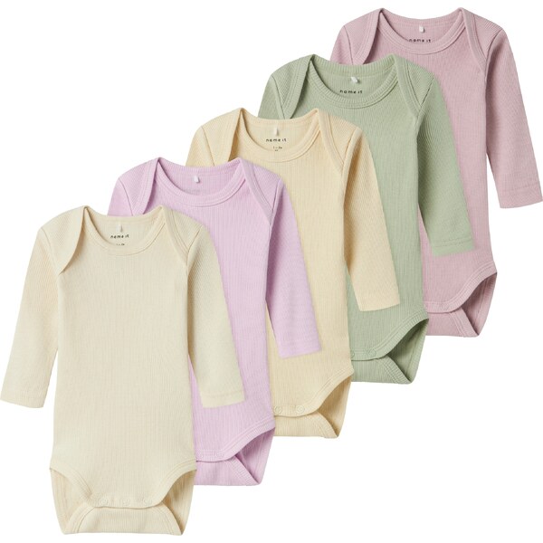 NAME IT Body šampanské / žltohnedá / zelená / orgovánová / 60868556