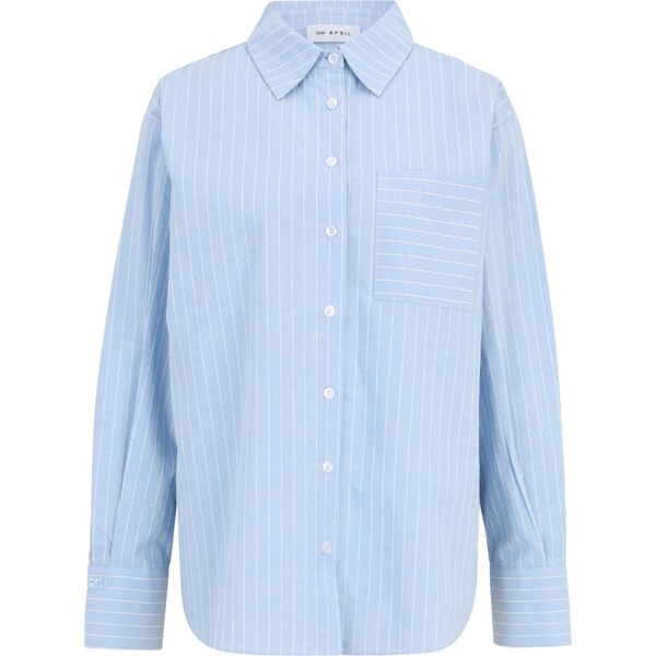 OH APRIL Blúzka Nia svetlomodrá / biela 60998170