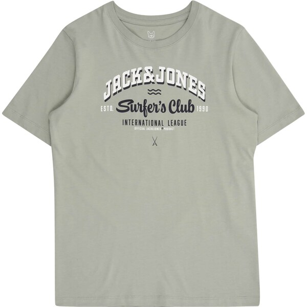 Jack & Jones Junior Tričko pastelovo zelená / čierna / biela 60871827