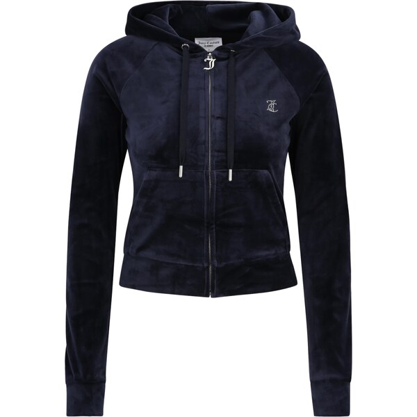 Juicy Couture Tall Tepláková bunda MADISON tmavomodrá / strieborná 60871220