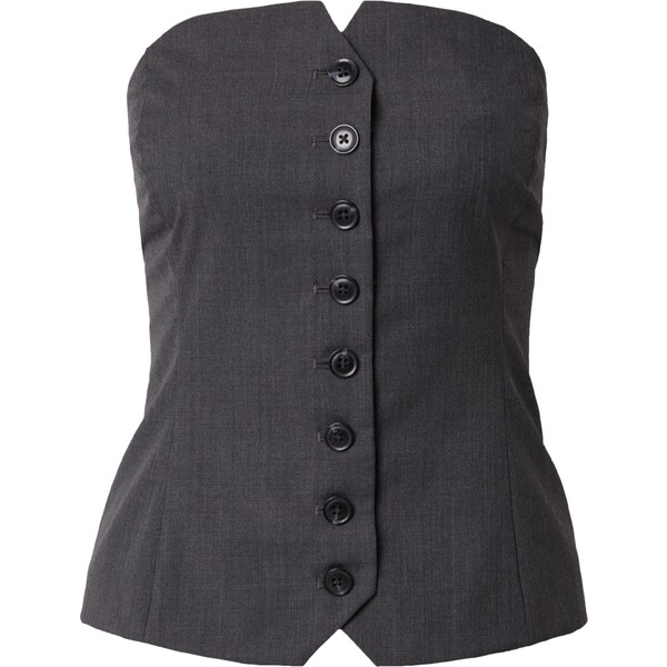 Samsøe Samsøe Top Saellen tmavosivá 63150864