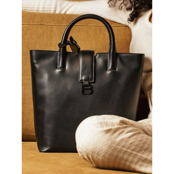 Dámska kožená kabelka Burkely Borste - čierna 44083375