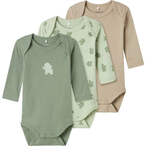 NAME IT Body tmavobéžová / zelená / mätová 60868537
