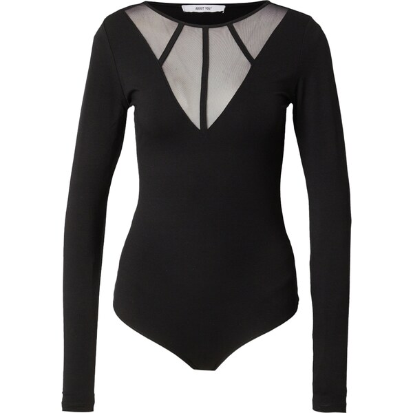 ABOUT YOU Košeľové body Nancy čierna 60982592