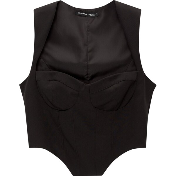 Pull&Bear Top čierna 65874209