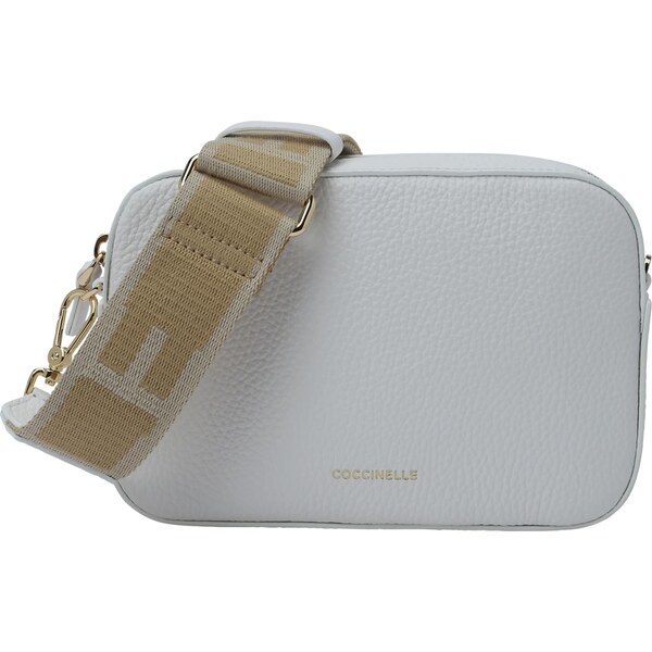 Coccinelle Taška cez rameno Tebe béžová / biela 60960544