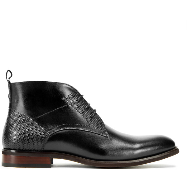 Wittchen Pánske členkové kožené topánky s geometrickými vložkami 57678153